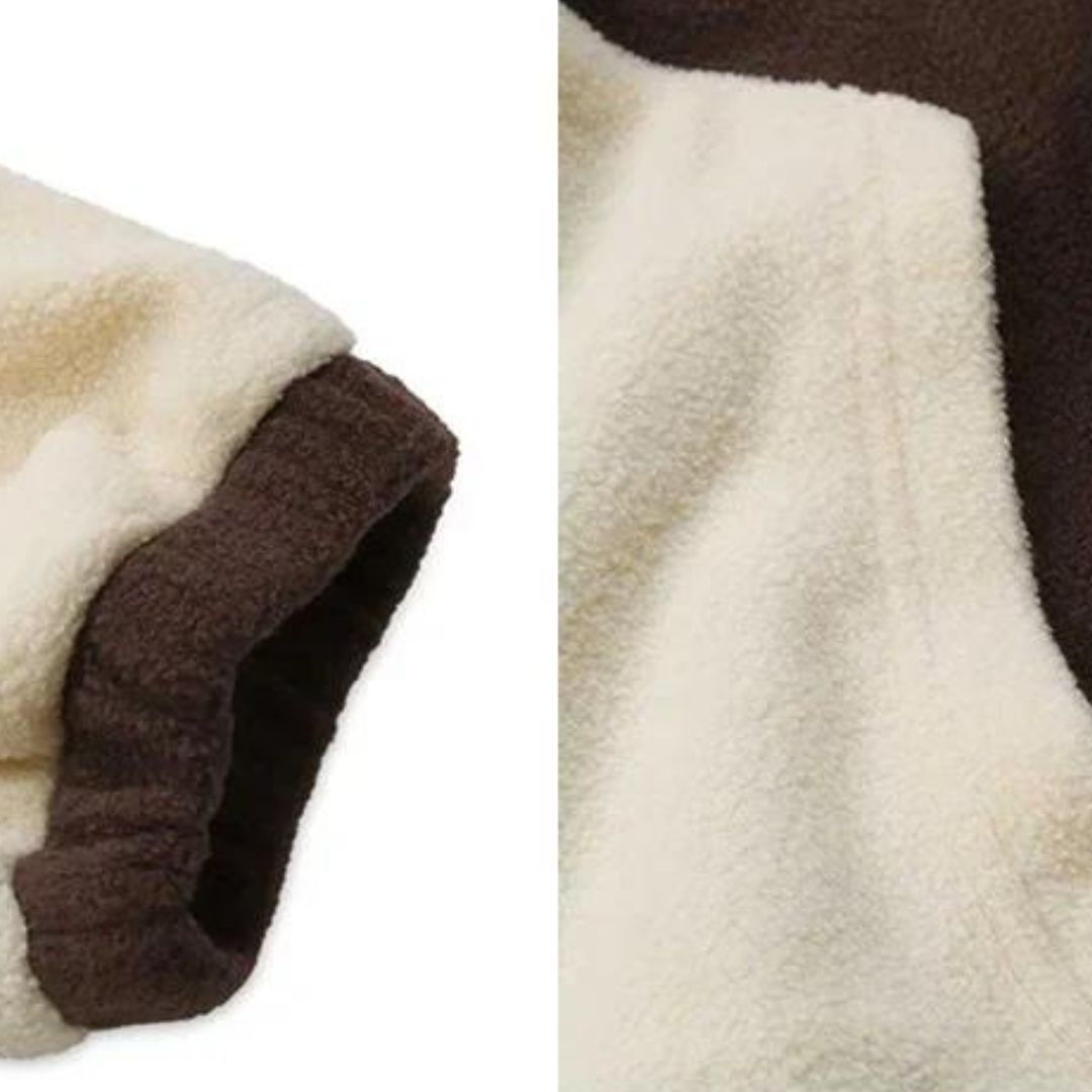 Nikita | Stribet Hoodie Vest med Luksus Fleeceforing