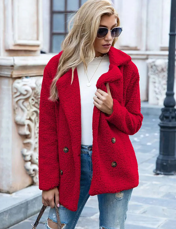 Valentina | Varm og Trendy Teddy Jakke