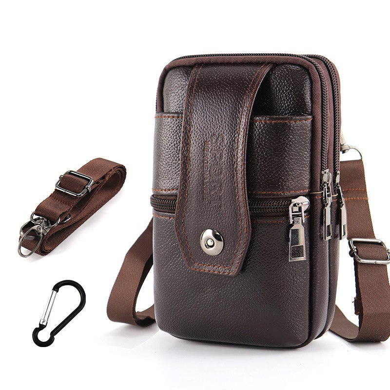 Joris | Vintage Herre Crossbody Talje Taske med Justerbar Rem