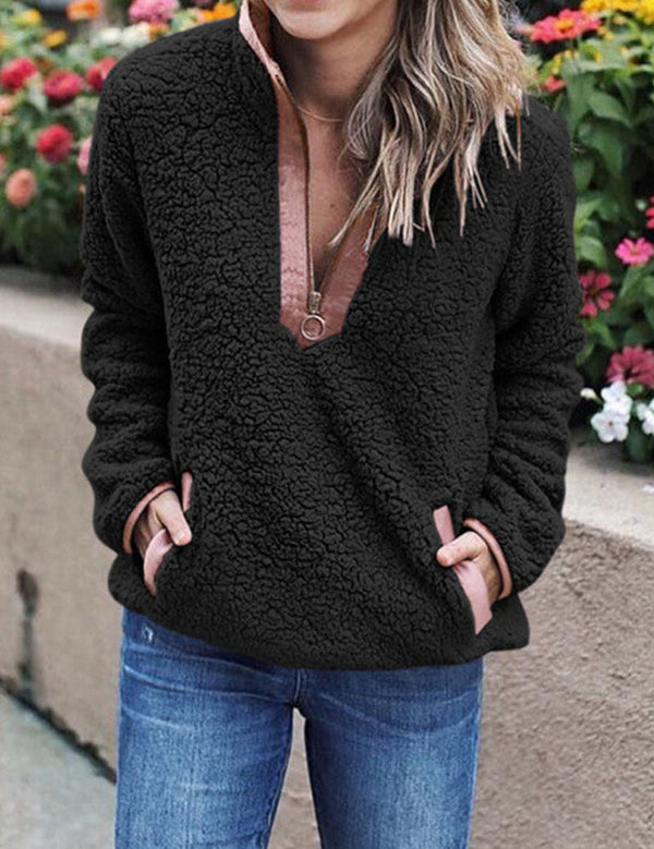 Lotte | Varm Fleece Trøje til et Casual Vinterlook