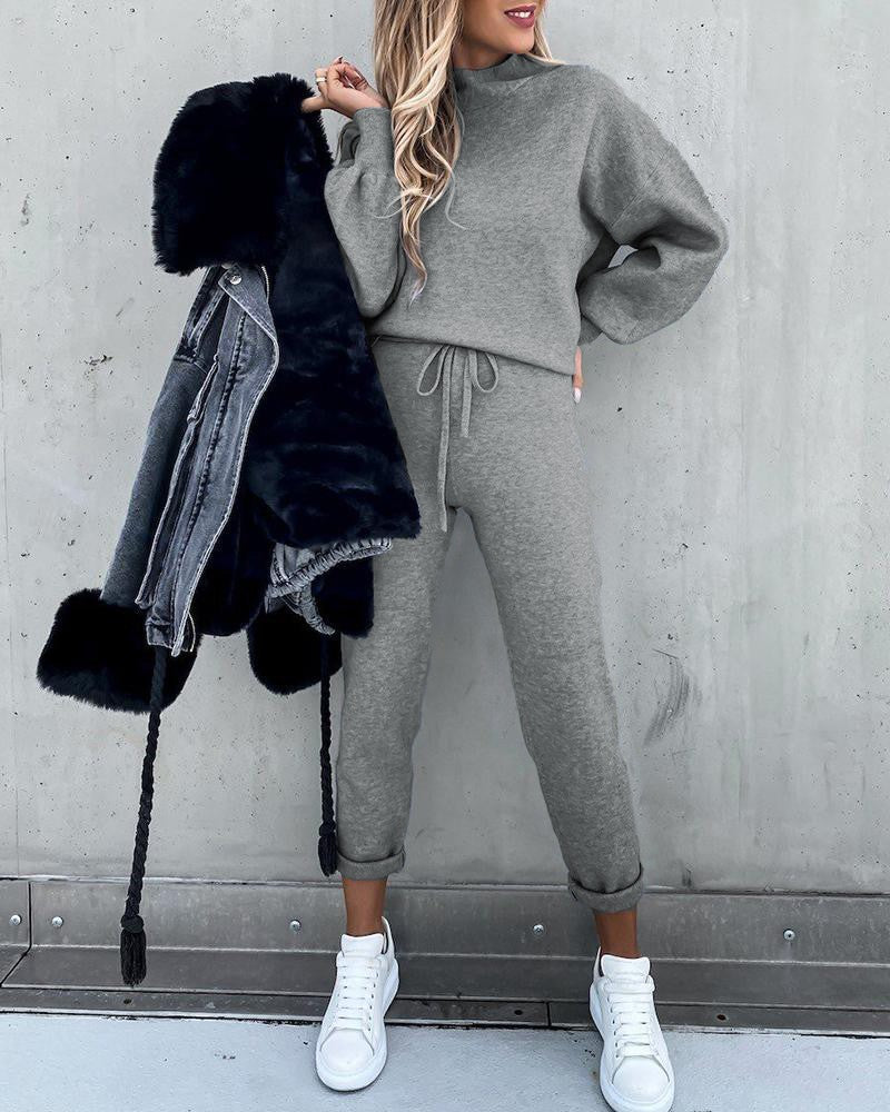 Abigail | Komfortabel og Stilfuld Premium Loungewear Sæt til Damer