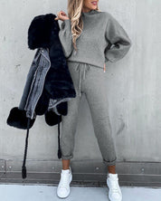 Abigail | Komfortabel og Stilfuld Premium Loungewear Sæt til Damer