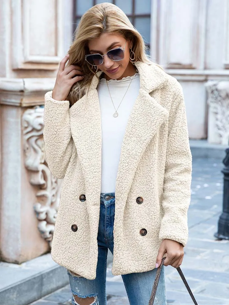 Valentina | Varm og Trendy Teddy Jakke