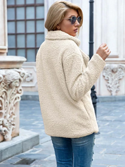 Valentina | Varm og Trendy Teddy Jakke