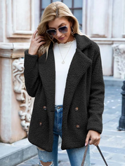 Valentina | Varm og Trendy Teddy Jakke
