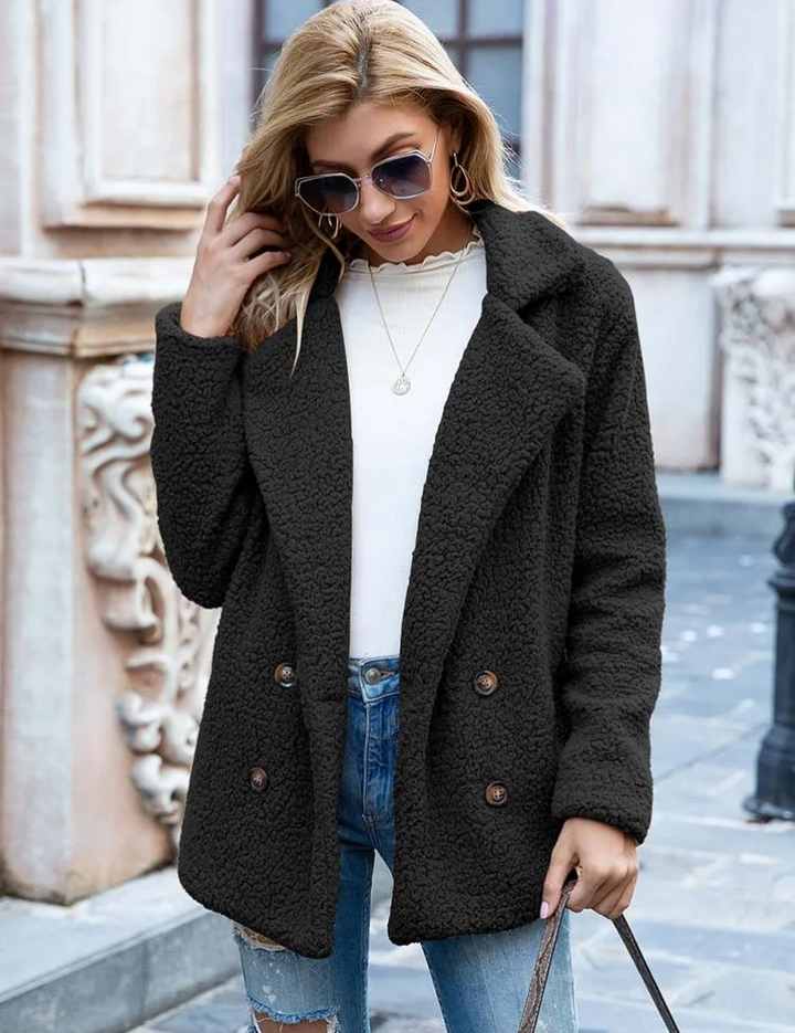Valentina | Varm og Trendy Teddy Jakke