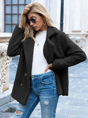 Valentina | Varm og Trendy Teddy Jakke