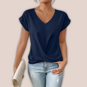 Ancilla | Casual Sommer Skjorte med V Hals