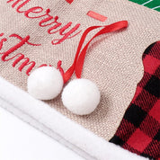 48-tommer sort og rød gitterstofpose træskørt 4