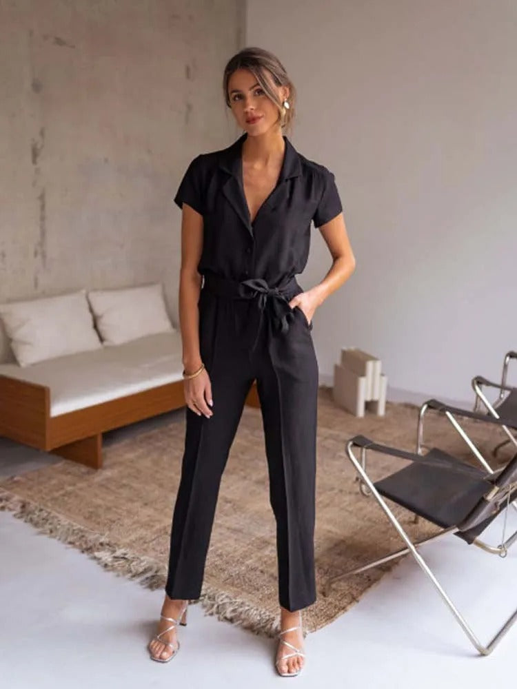 Vera | Casual Jumpsuit med Strik