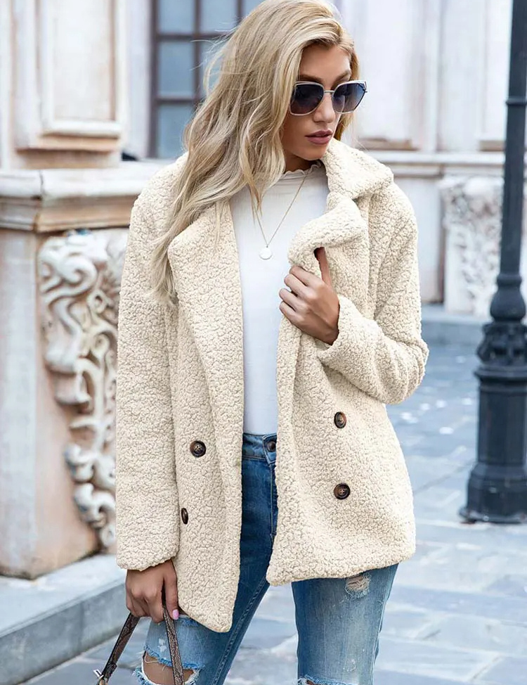Valentina | Varm og Trendy Teddy Jakke