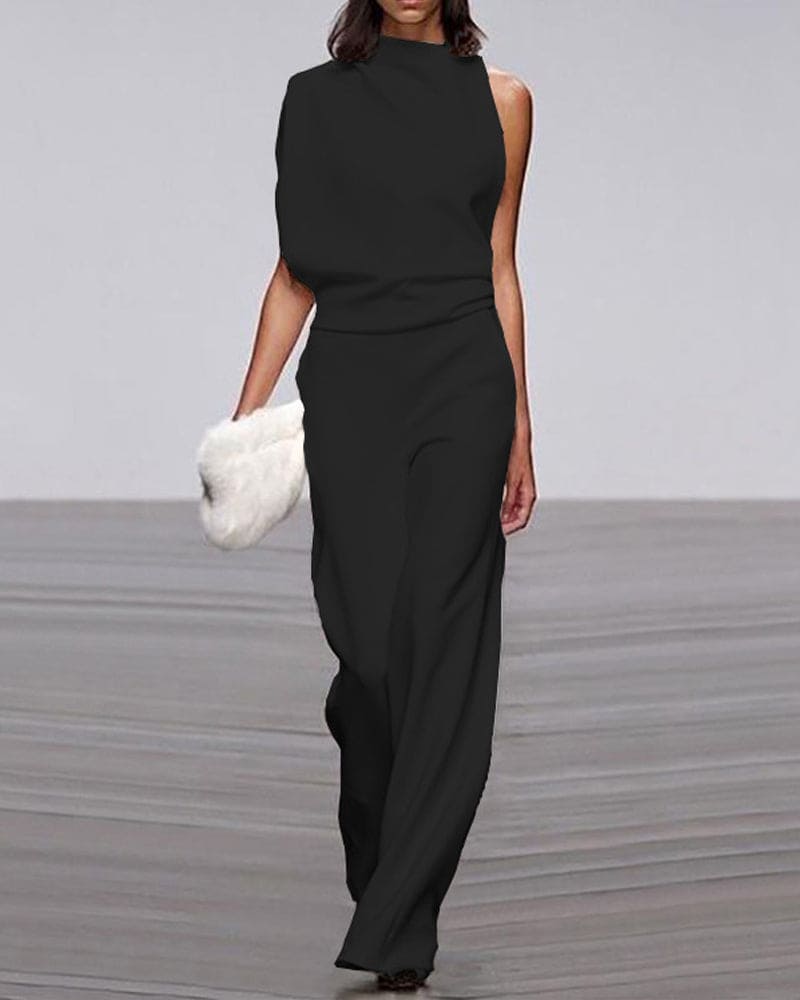 KATE | Elegant jumpsuit med chic stående krave