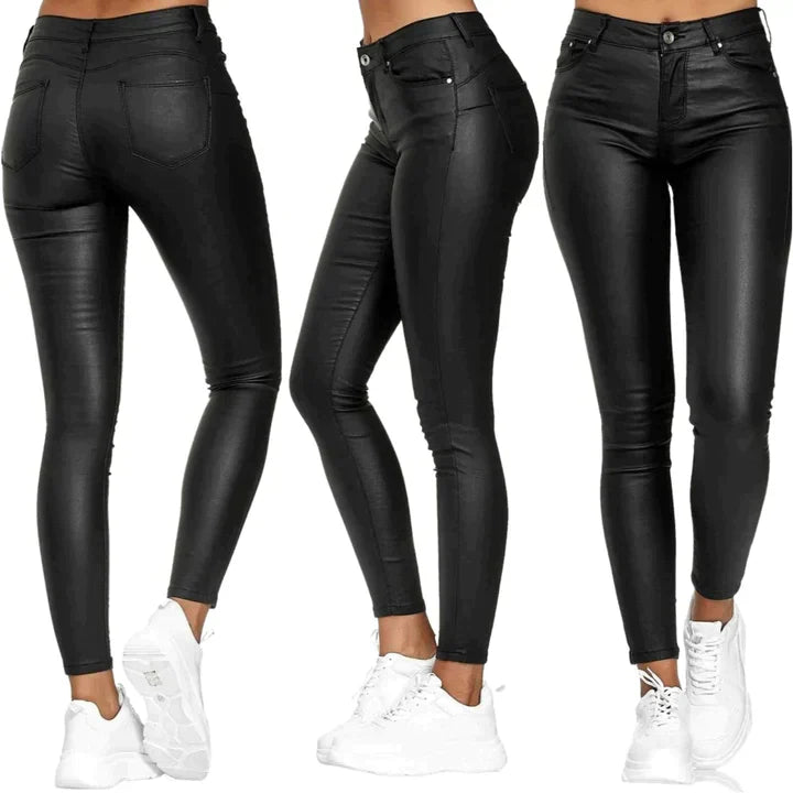 ELLEN | Læder Leggings Damer