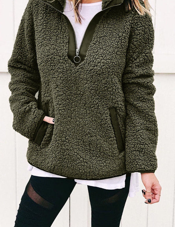 Lotte | Varm Fleece Trøje til et Casual Vinterlook