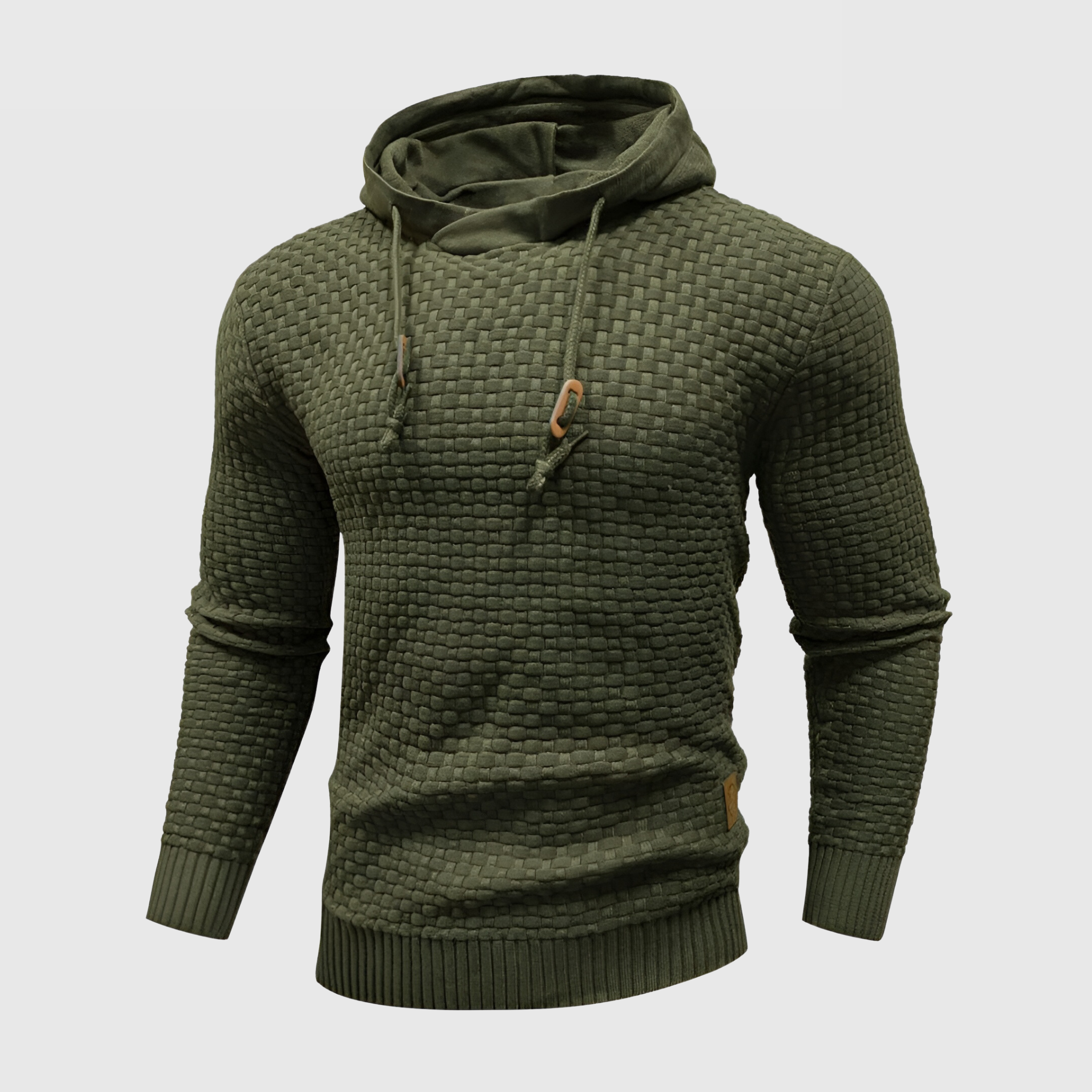 Leo | Hipster Hoodie med Vaffelmønster