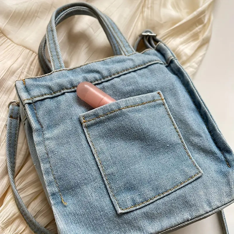 Eva | Stilfuld Denim Mini Crossbody Skuldertaske