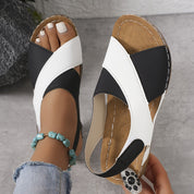 Aria | Moderne Color Block Sandaler