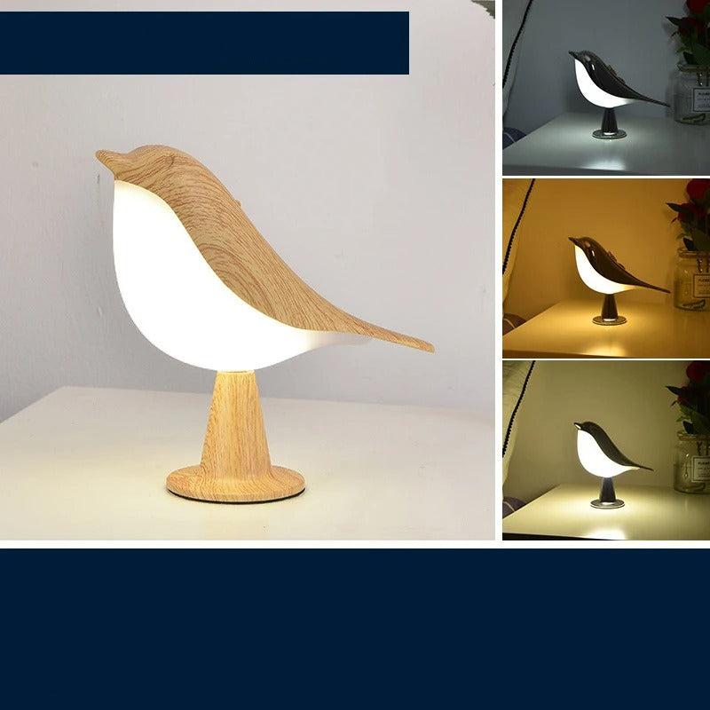 GlowNest | Træ fugleformet natlampe