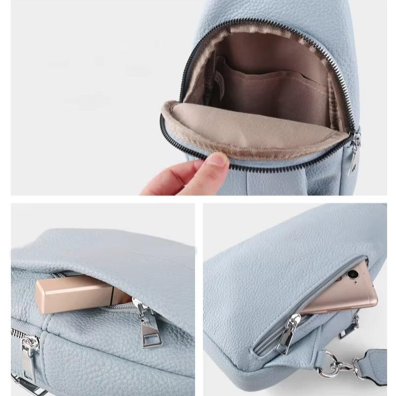 Lily | Damernes Geometriske Skulderrem Læder Crossbody Sling Taske