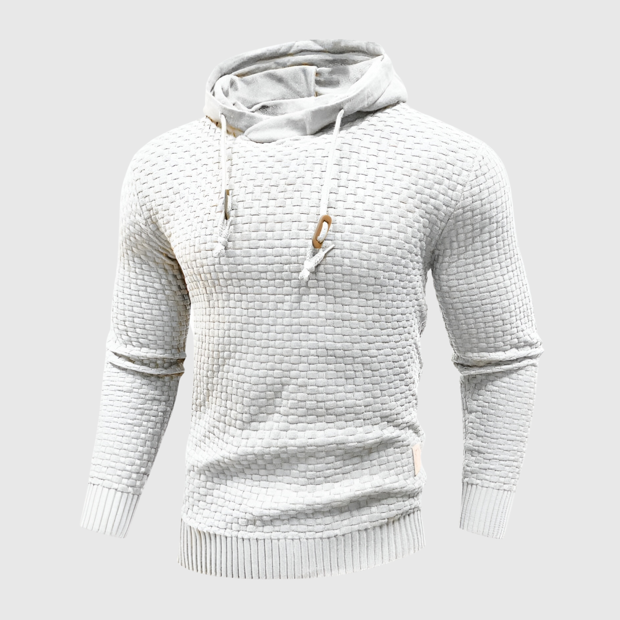 Leo | Hipster Hoodie med Vaffelmønster