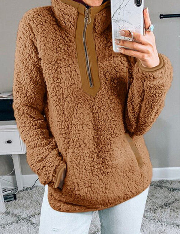 Lotte | Varm Fleece Trøje til et Casual Vinterlook