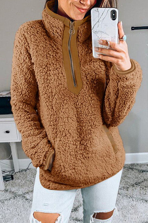 Lotte | Varm Fleece Trøje til et Casual Vinterlook