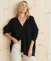 Amber | Varm lang vest med knapper