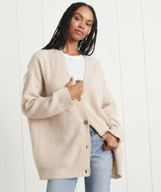 Amber | Varm lang vest med knapper