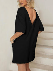 Angela | Oversized To-sidet Romper med Lommer