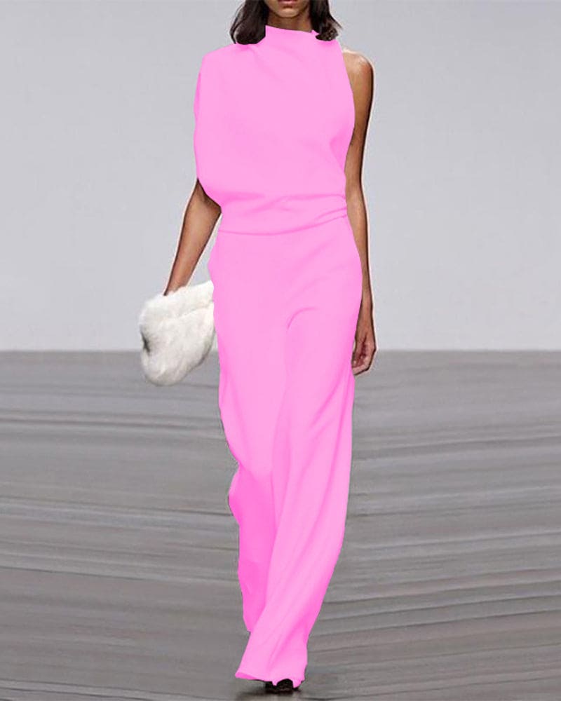 KATE | Elegant jumpsuit med chic stående krave