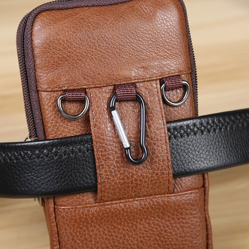 Joris | Vintage Herre Crossbody Talje Taske med Justerbar Rem