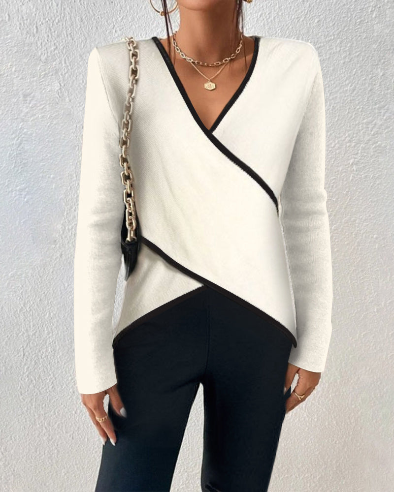 Danielle| Luxe V-hals Sweater Efterår
