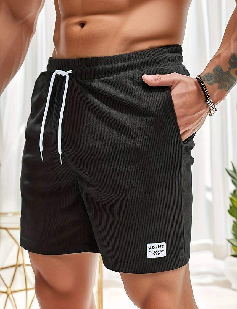 Casual shorts til herrer - elastisk taljebånd - letvægts åndbart stof - pasform trekkingpasform