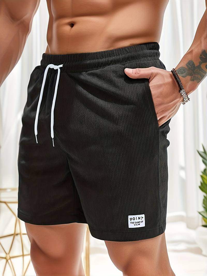 Casual shorts til herrer - elastisk taljebånd - letvægts åndbart stof - pasform trekkingpasform