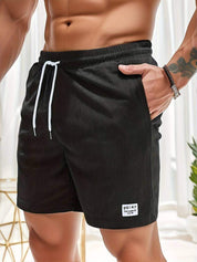 Casual shorts til herrer - elastisk taljebånd - letvægts åndbart stof - pasform trekkingpasform