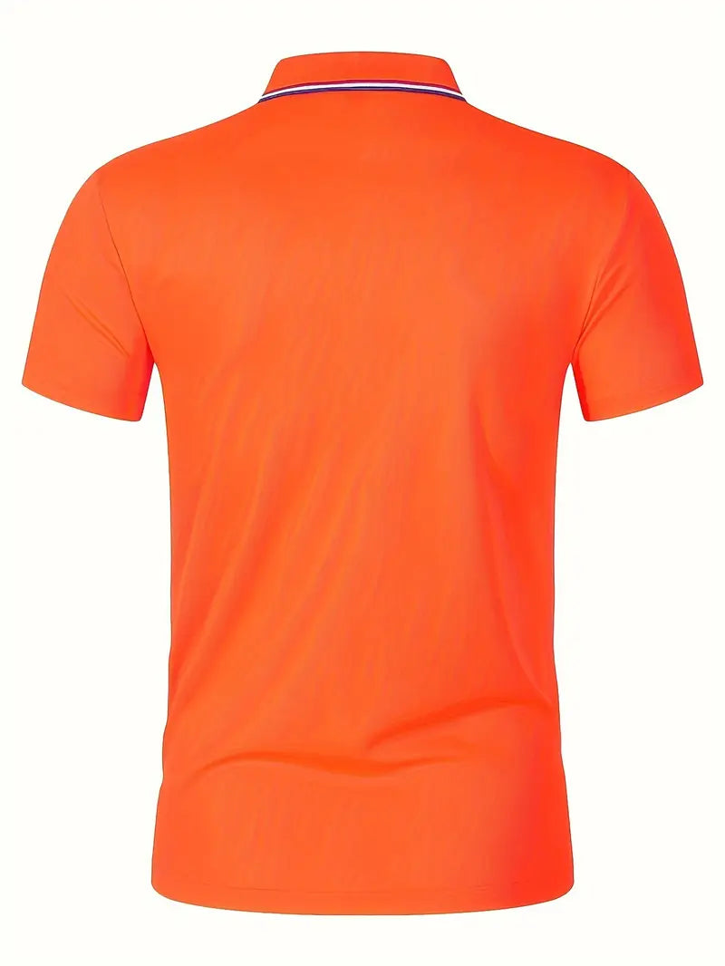 Stilfuld Orange Polo til Herrer til Fejring af Koningsdag