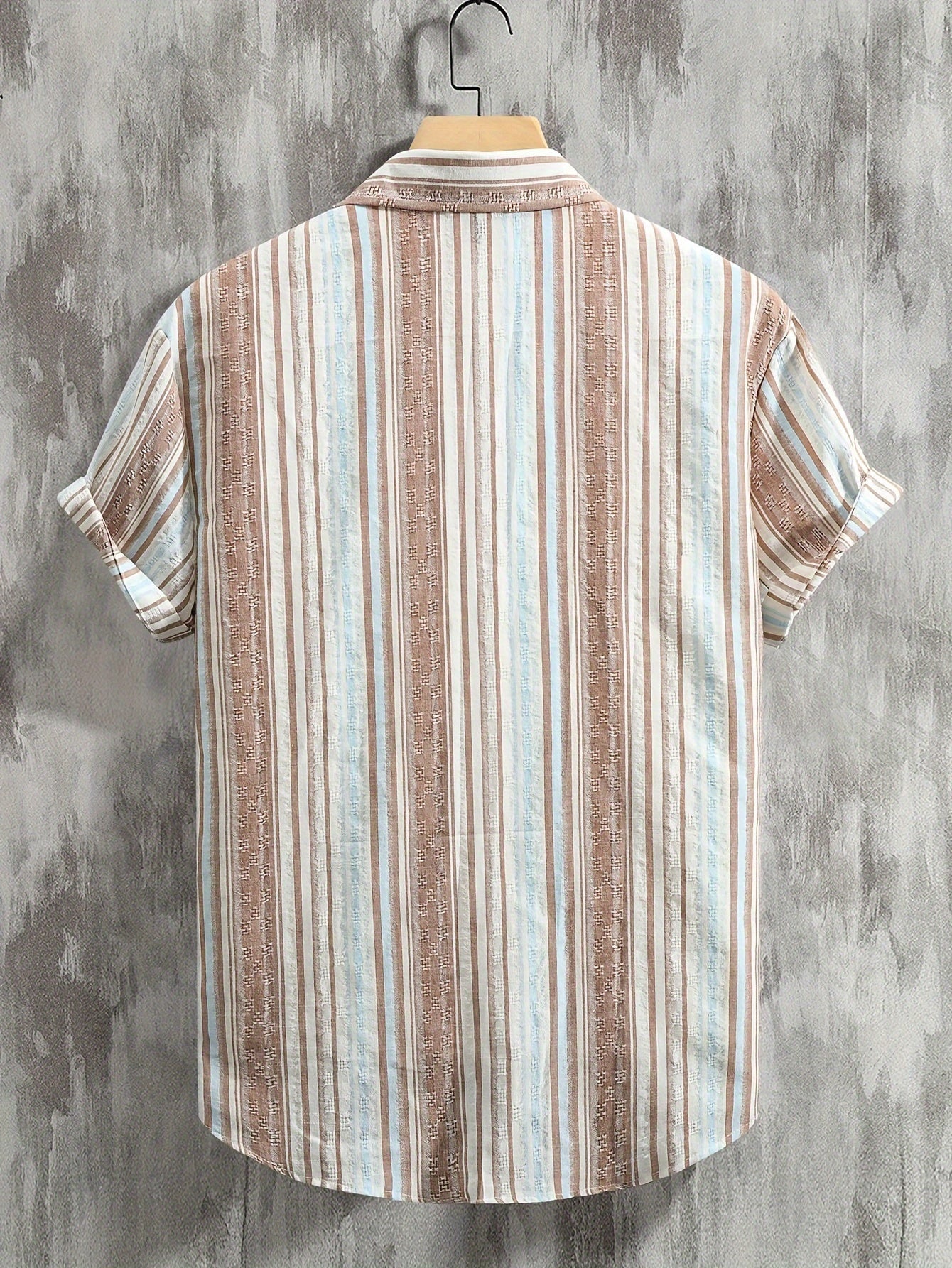 Stilfuld Åndbar Stribet Kortærmet Sommer T-shirt til Damer