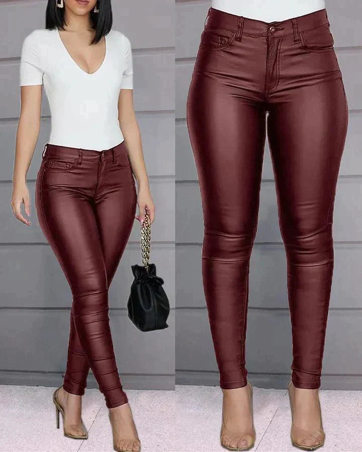 ELLEN | Læder Leggings Damer