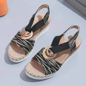 Elle | Stilfulde espadrillesandaler med strukturerede stropper