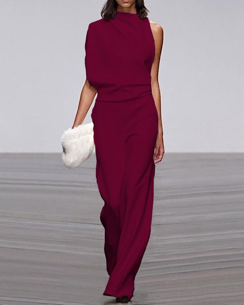 KATE | Elegant jumpsuit med chic stående krave