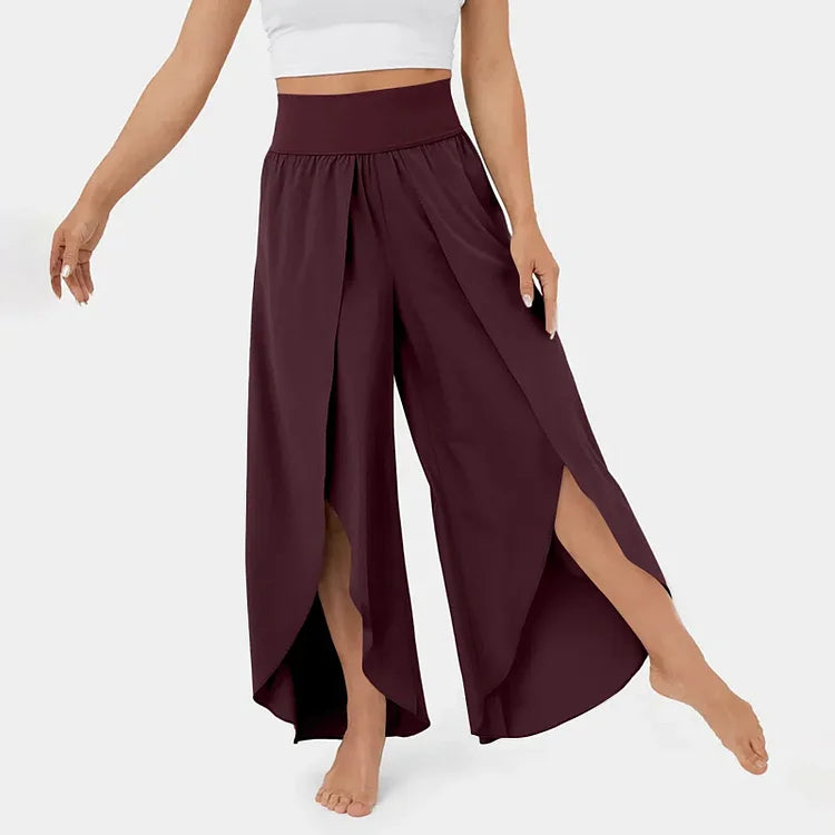 Poppy – Komfortable yogabukser med elegante vide ben