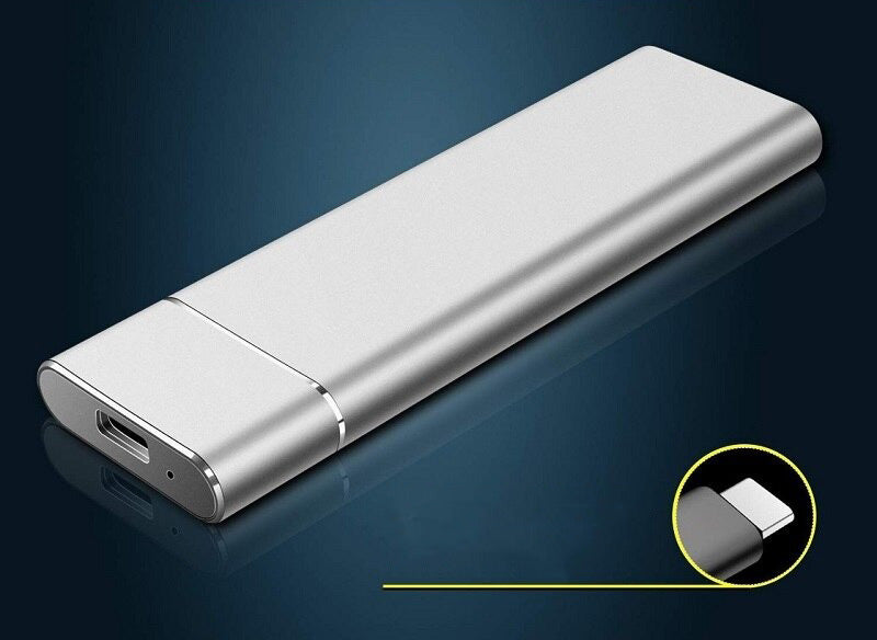 8TB bærbar SSD ekstern harddisk med USB 3.1 til filoverførsler - let og kompakt design 4