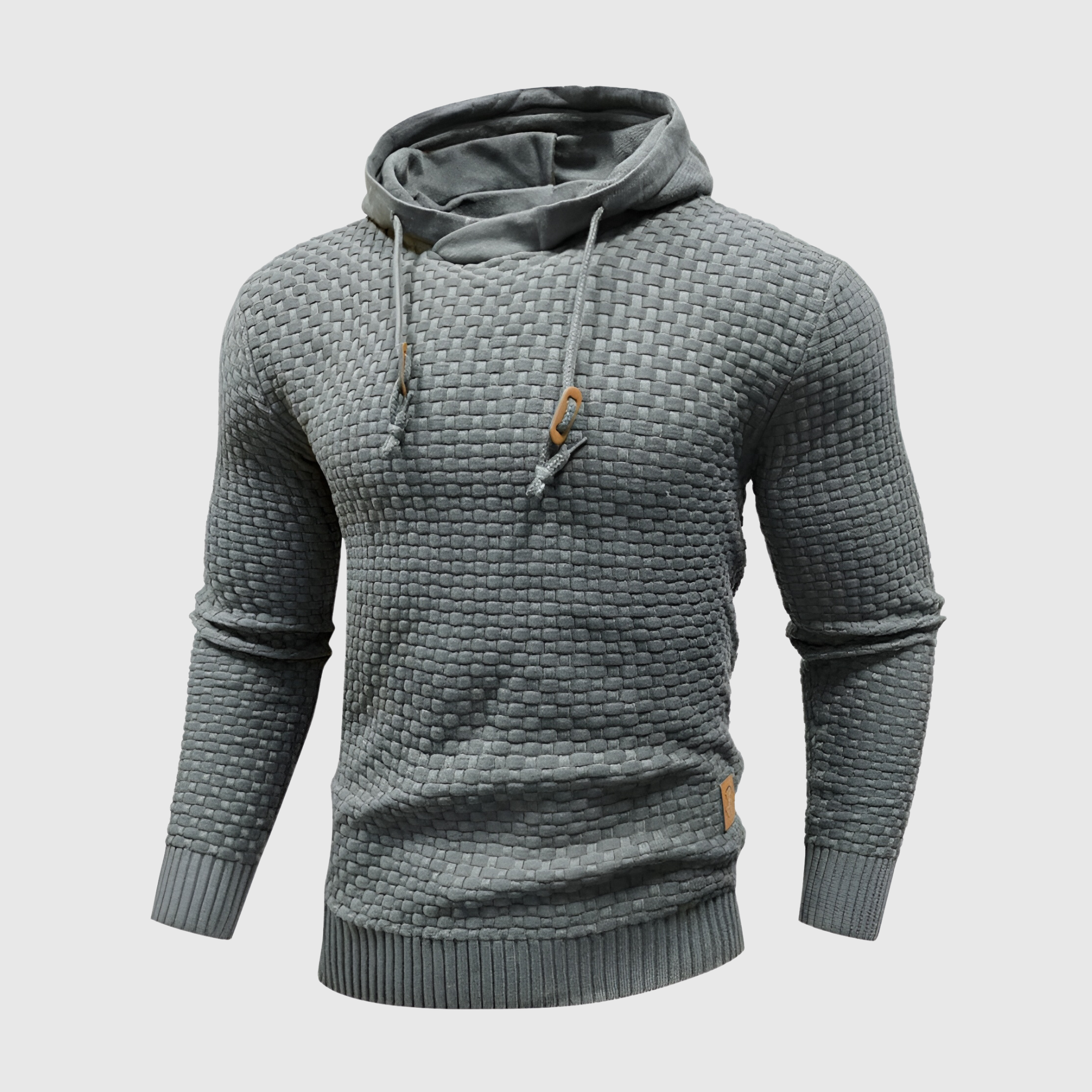 Leo | Hipster Hoodie med Vaffelmønster