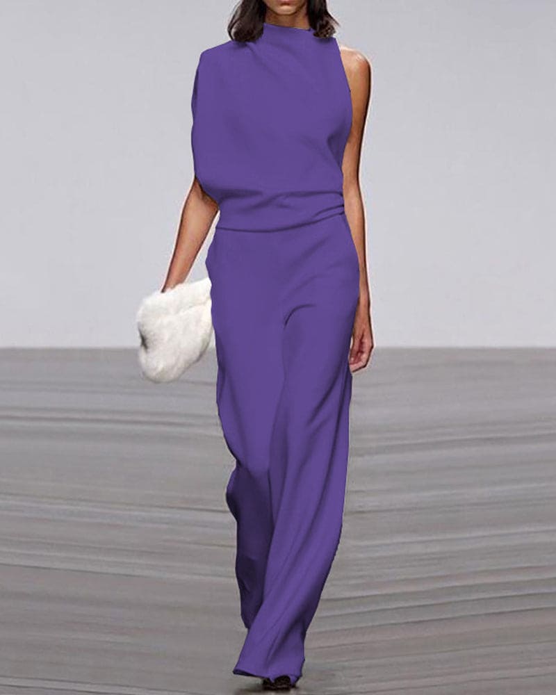 KATE | Elegant jumpsuit med chic stående krave