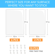 8 stk. kradsebeskyttere til møbelbeskyttere mod katte, ridsefaste sofabeskyttere 4