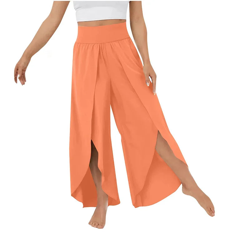 Poppy – Komfortable yogabukser med elegante vide ben