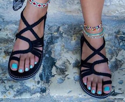 LISSA | Farverige Strand Sandaler