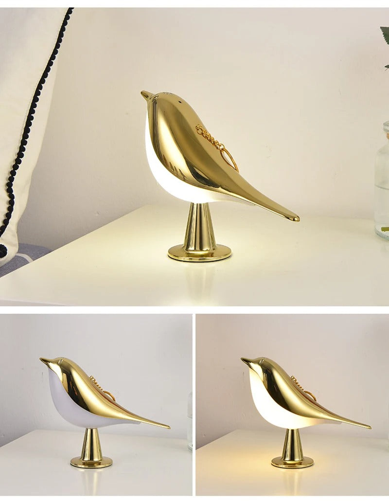 GlowNest | Træ fugleformet natlampe