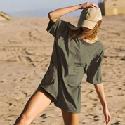 Angela | Oversized To-sidet Romper med Lommer