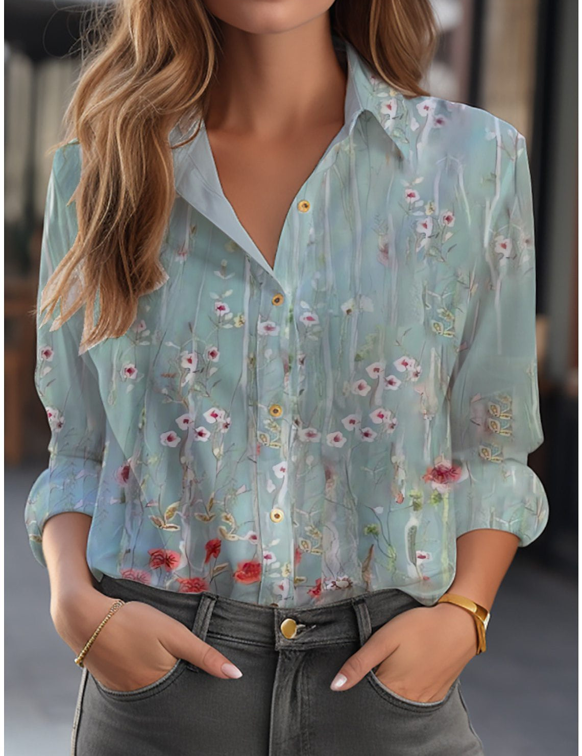 Florien | Blomsterprint Bluse